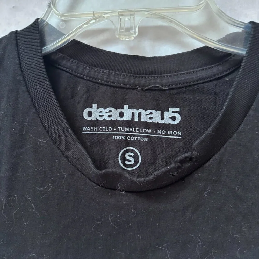 deadmou5 shirt Size Small Tie Dye Tank Black Tee Shirt T-Shirt EUC